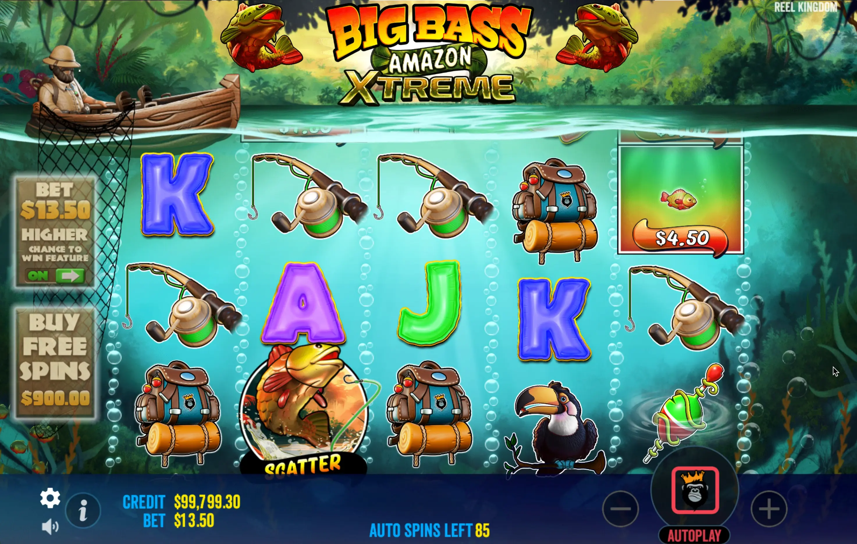 Jogo por dinheiro Big Bass Amazon Xtreme