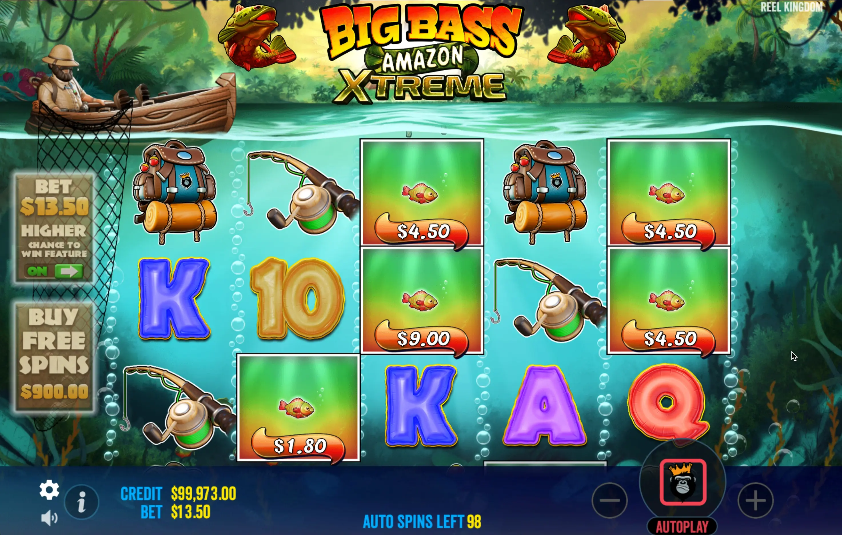 Slot Big Bass Amazon Xtreme por dinheiro