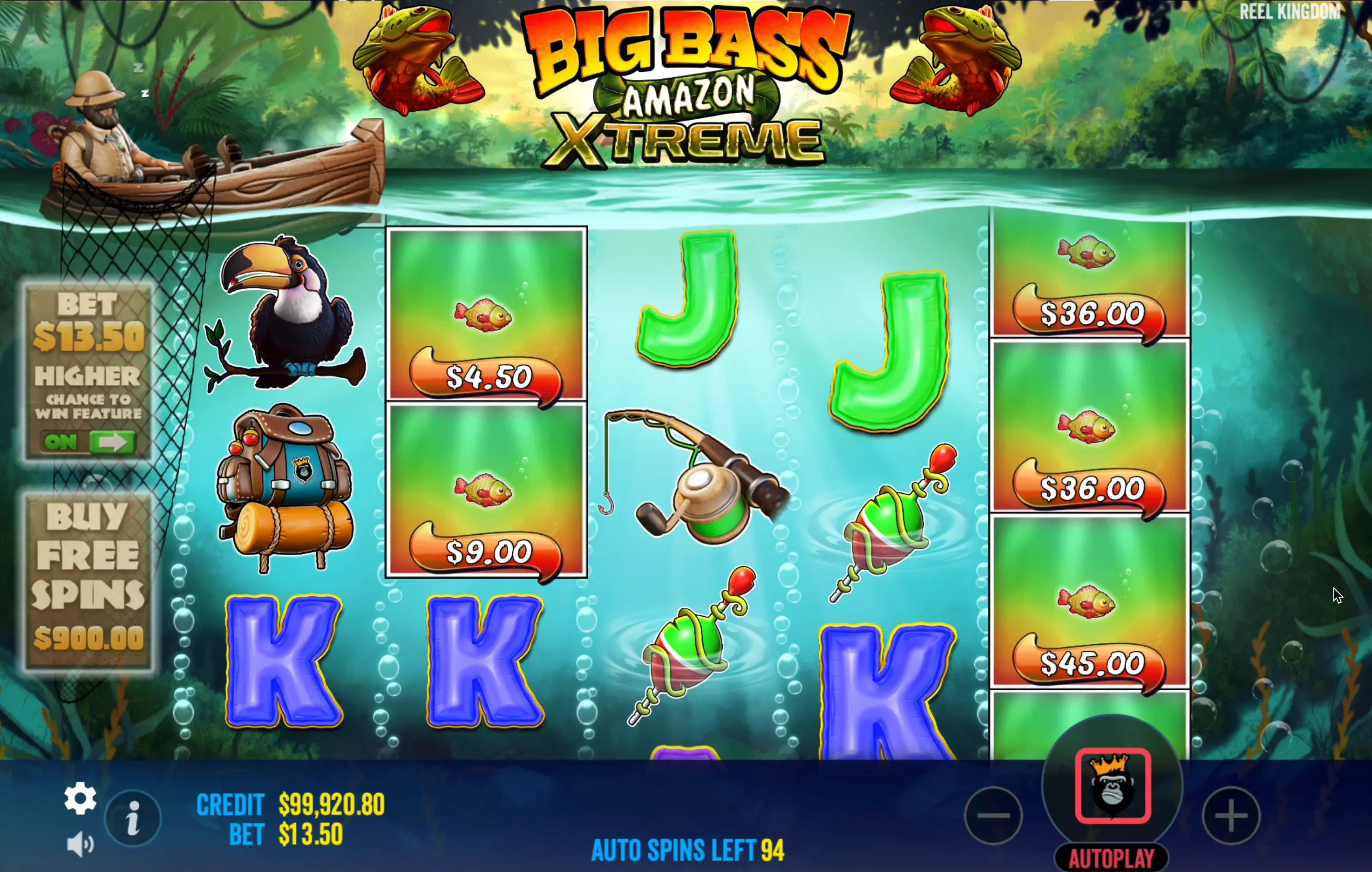 Jogue bônus de Big Bass Amazon Xtreme