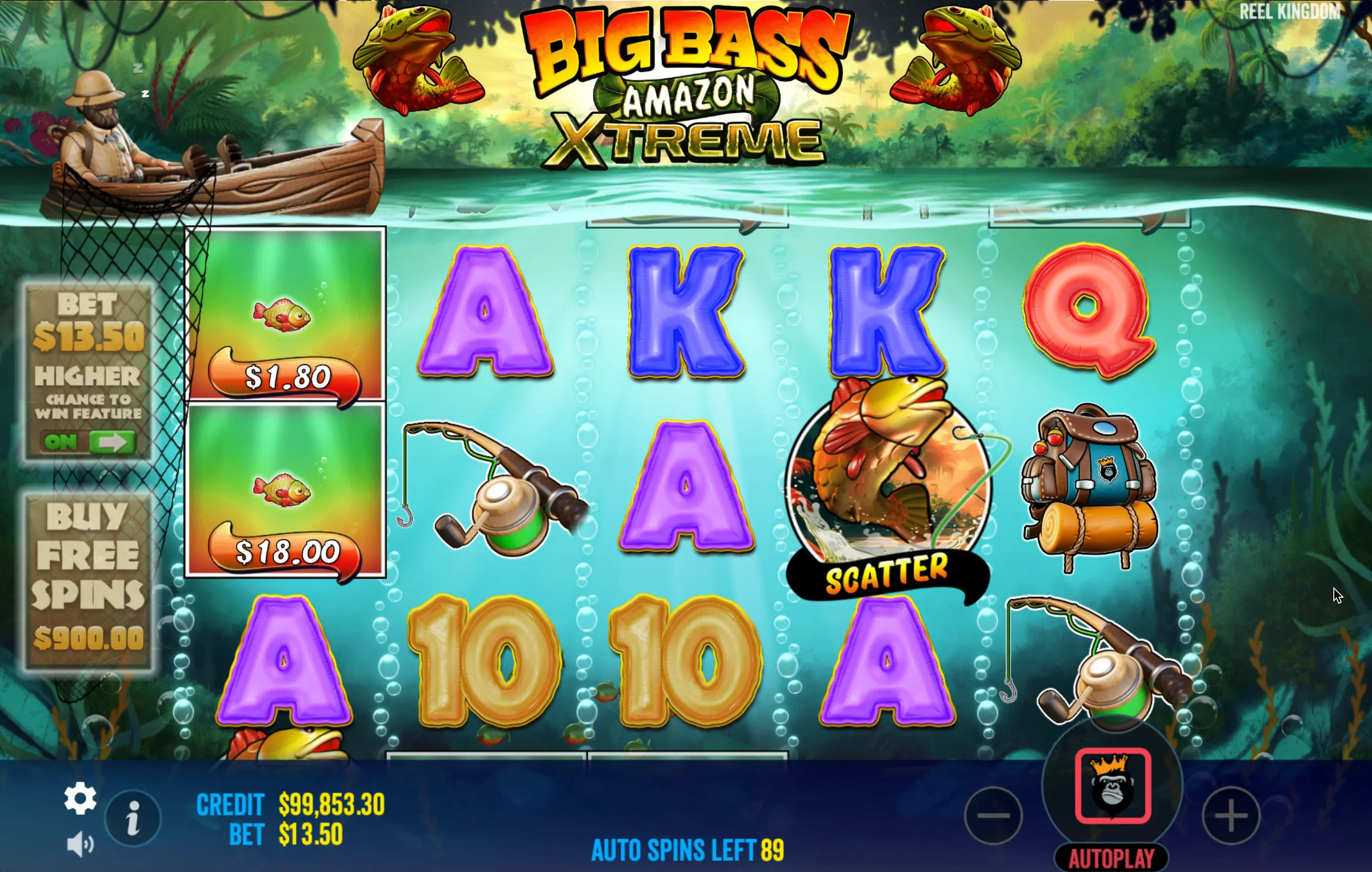Registro de slot Big Bass Amazon Xtreme