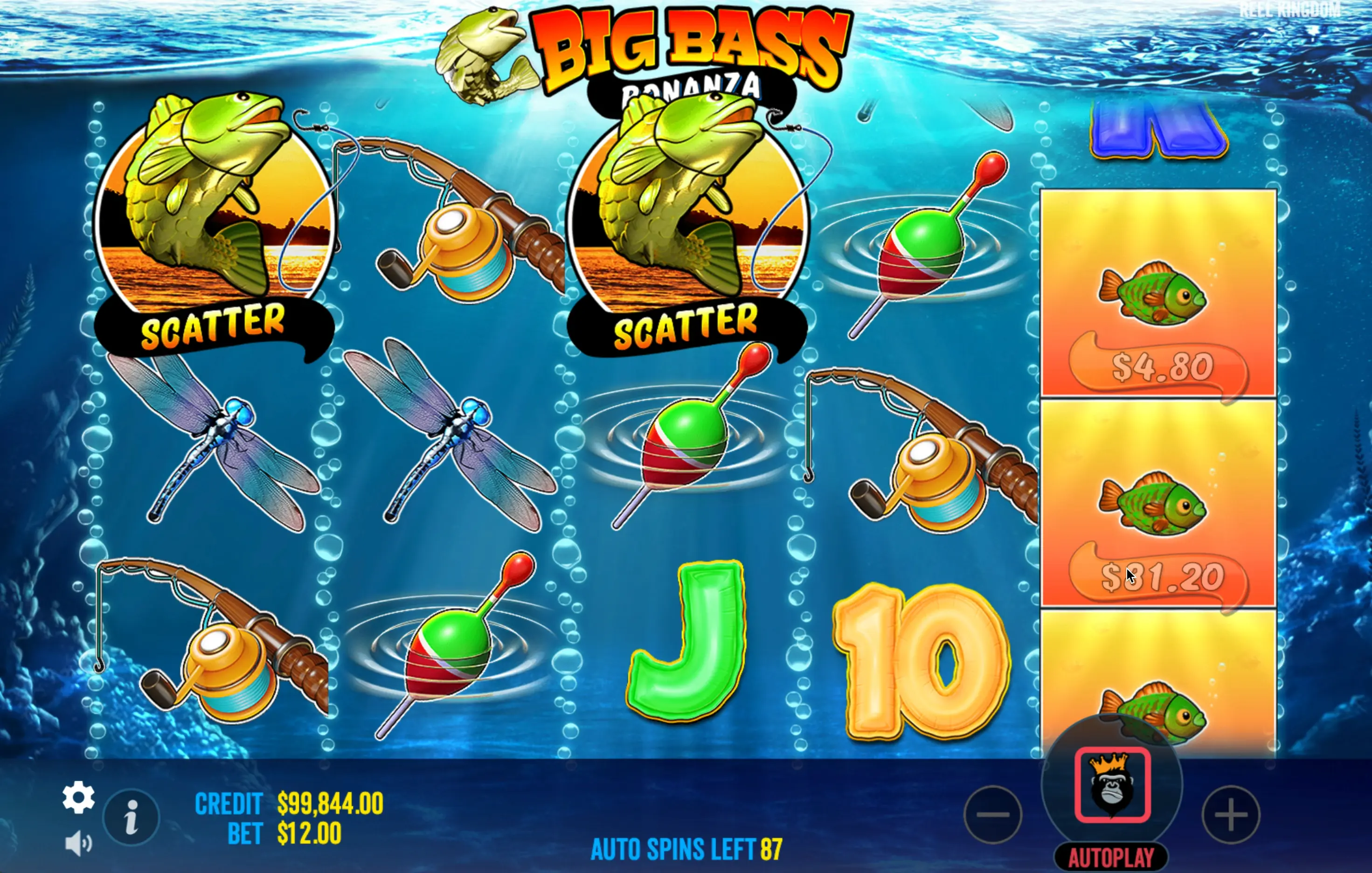 Игра на деньги Big Bass Bonanza