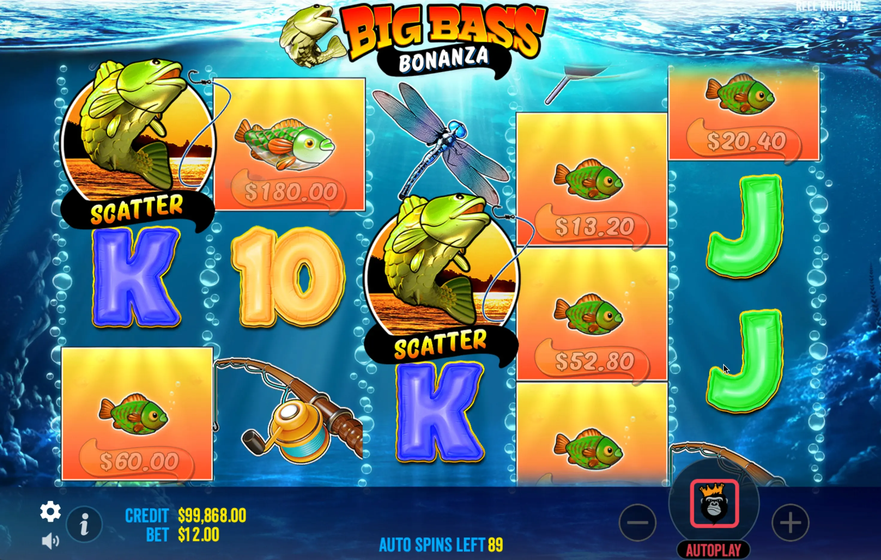 Регистрация в слоте Big Bass Bonanza