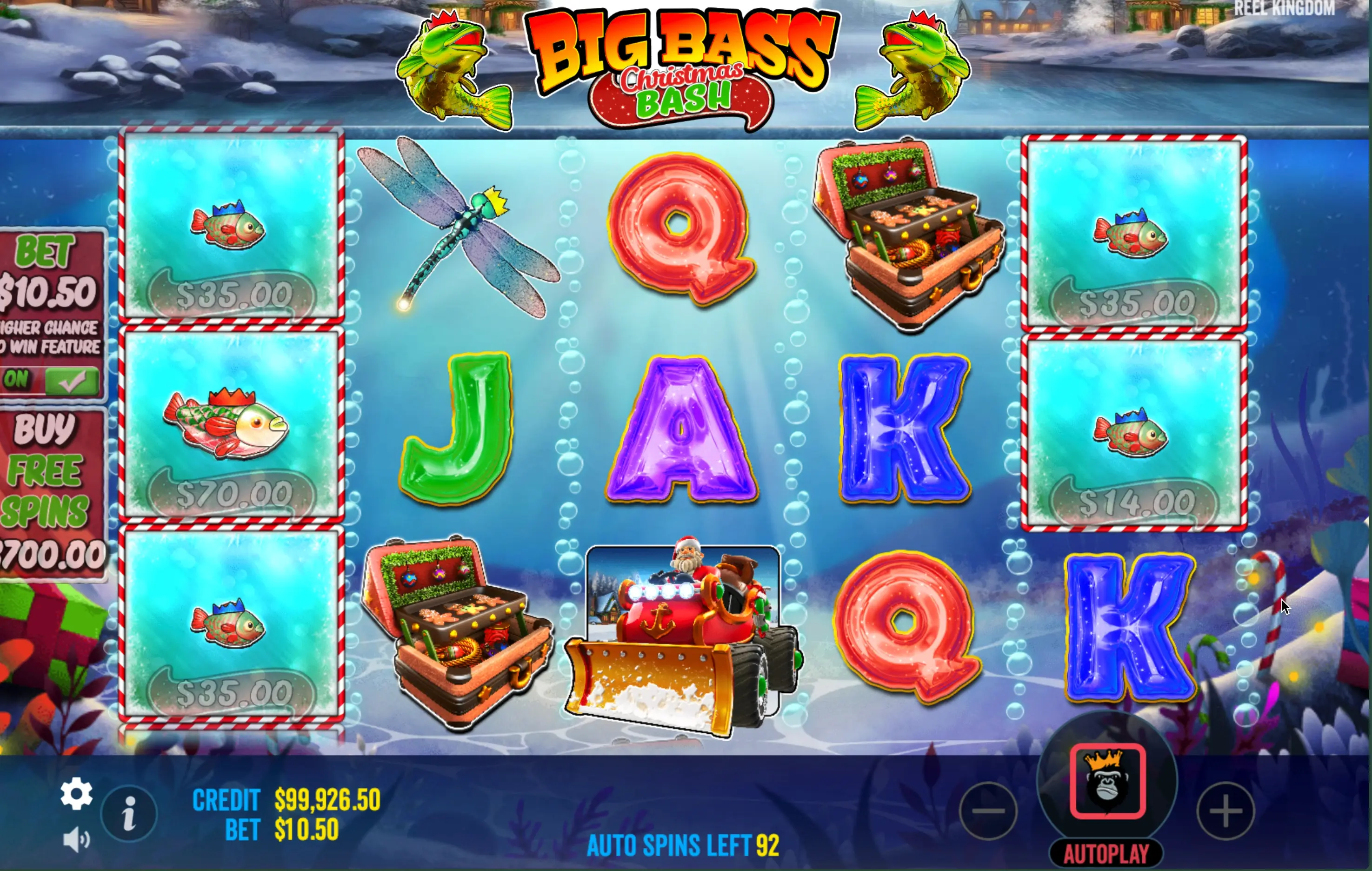 Site do jogo Big Bass Christmas Bash