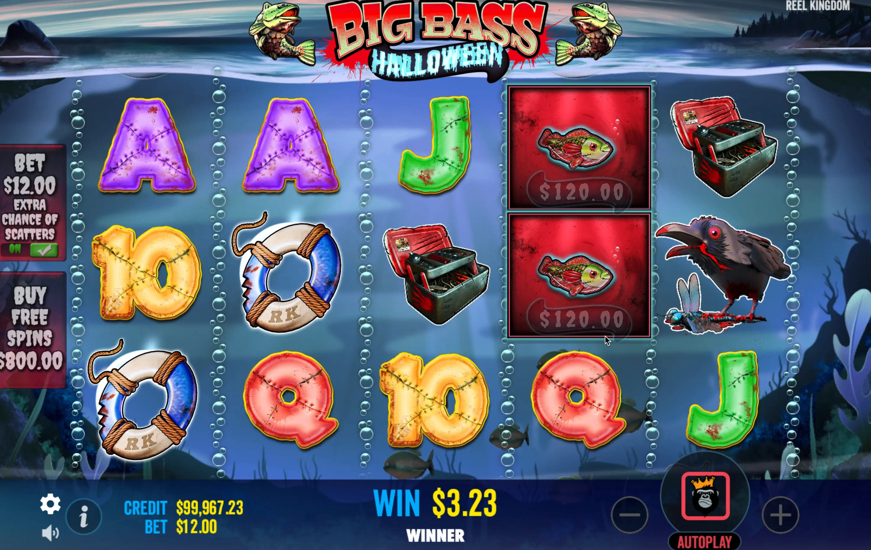 Slot Big Bass Halloween por dinheiro