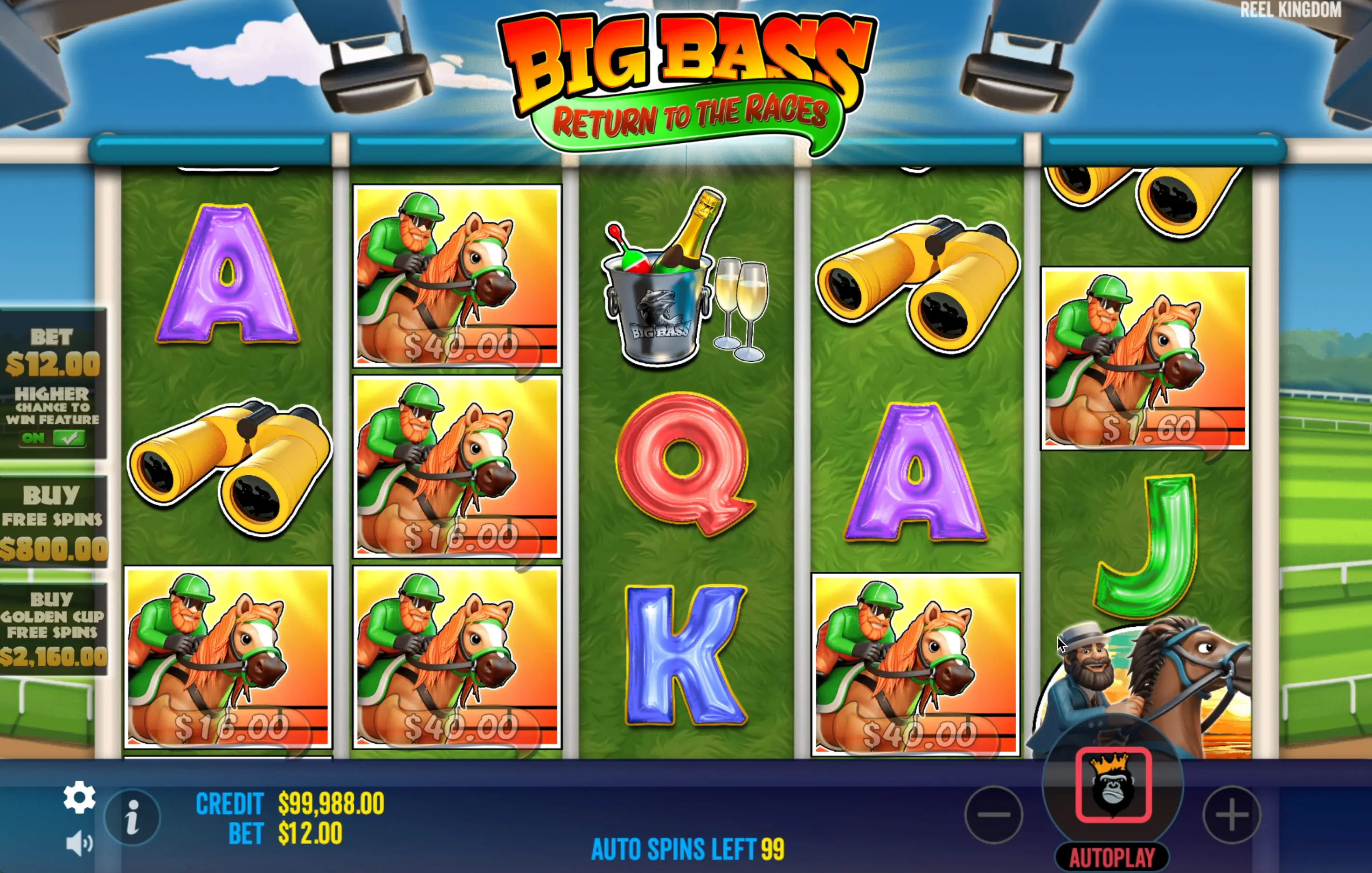 Jogo online Big Bass Return to the Races