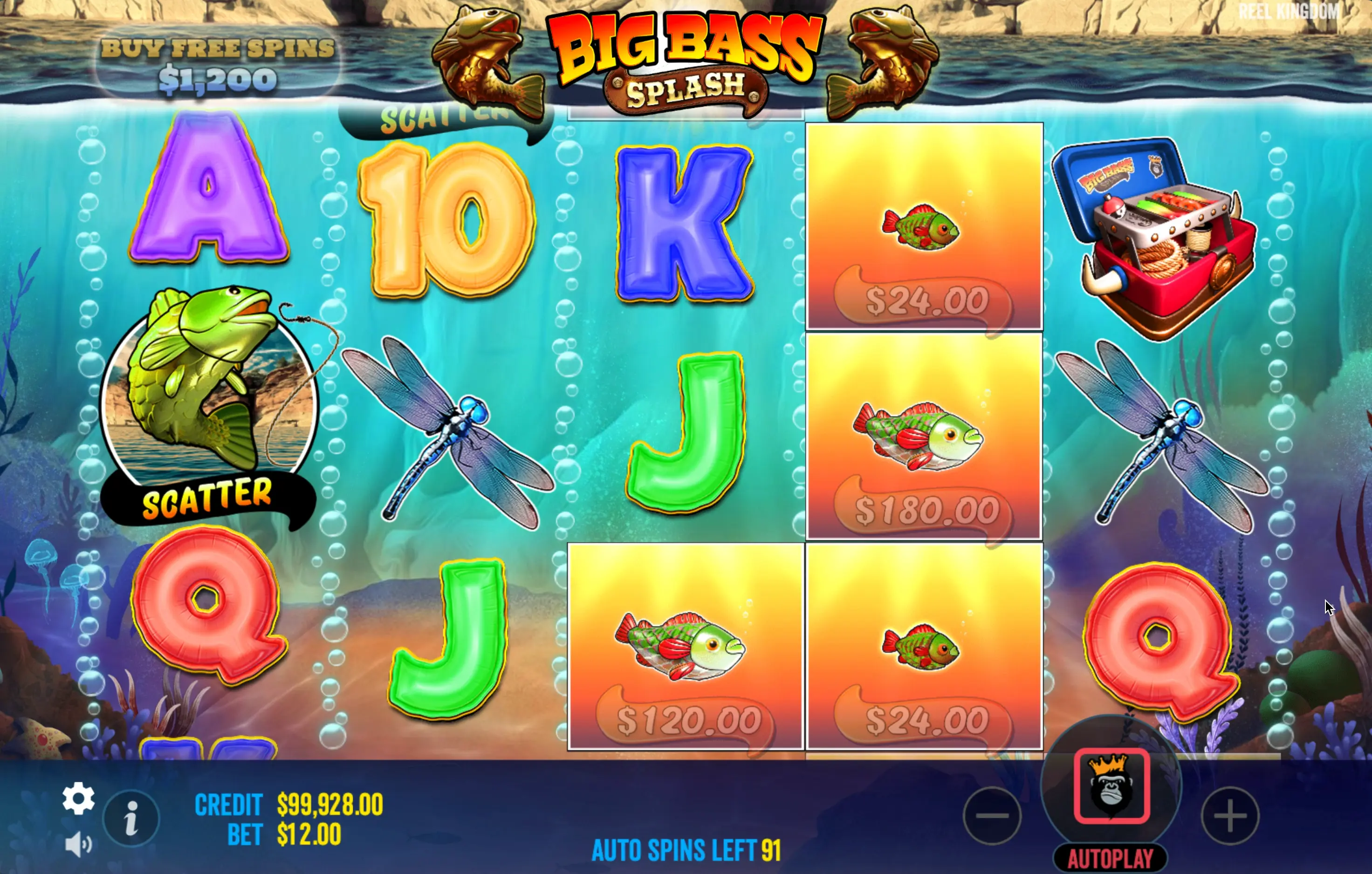 Site do jogo Big Bass Splash