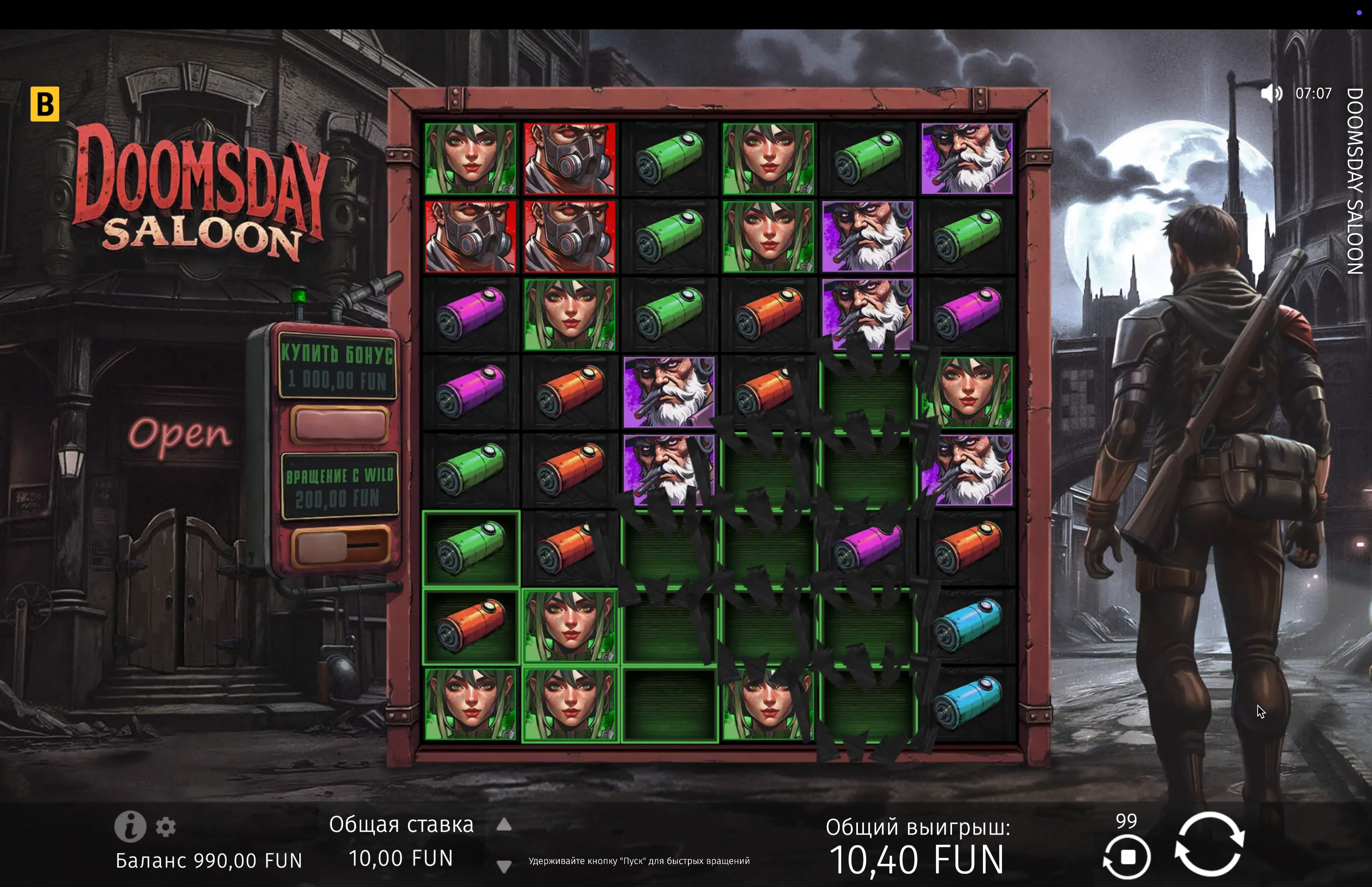 Slot Doomsday Saloon por dinheiro