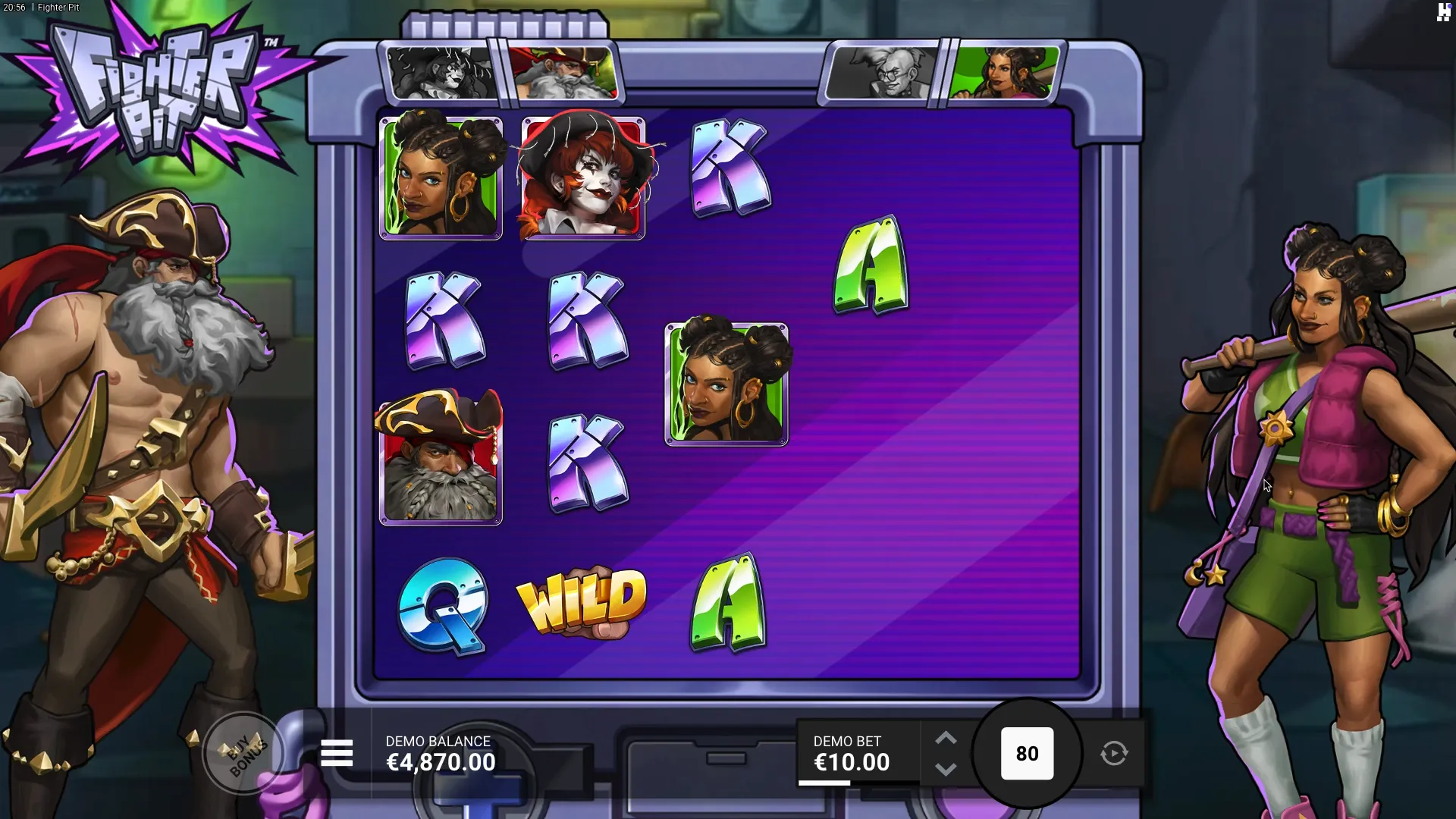 Registro de slot Fighter Pit