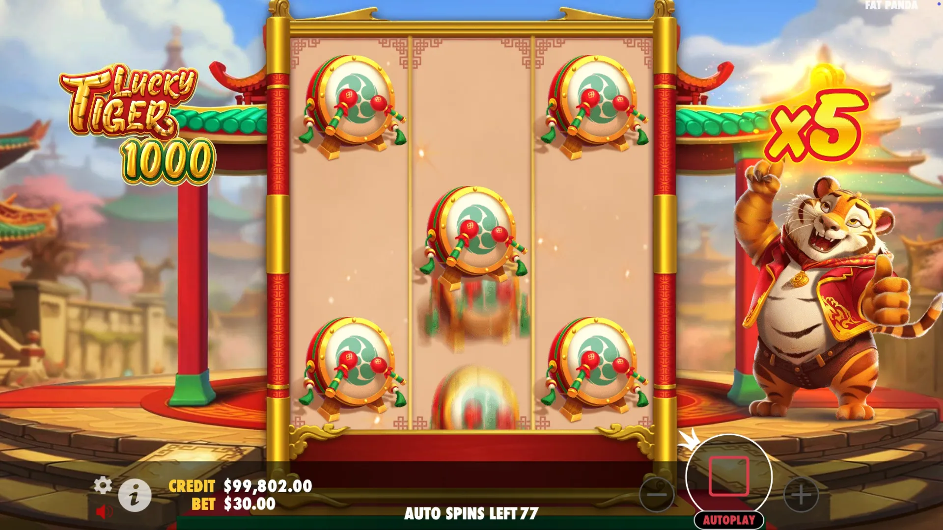 Lucky Tiger 1000 slot bets