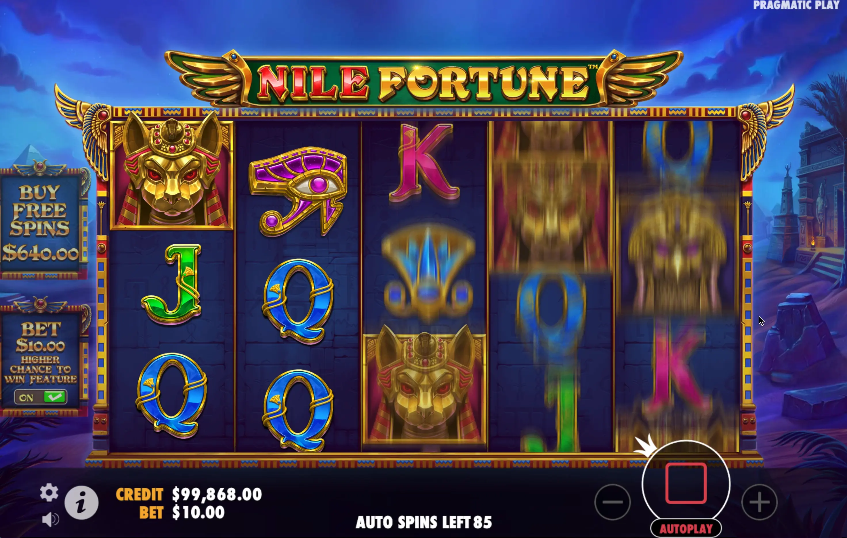 Jogo por dinheiro Nile Fortune