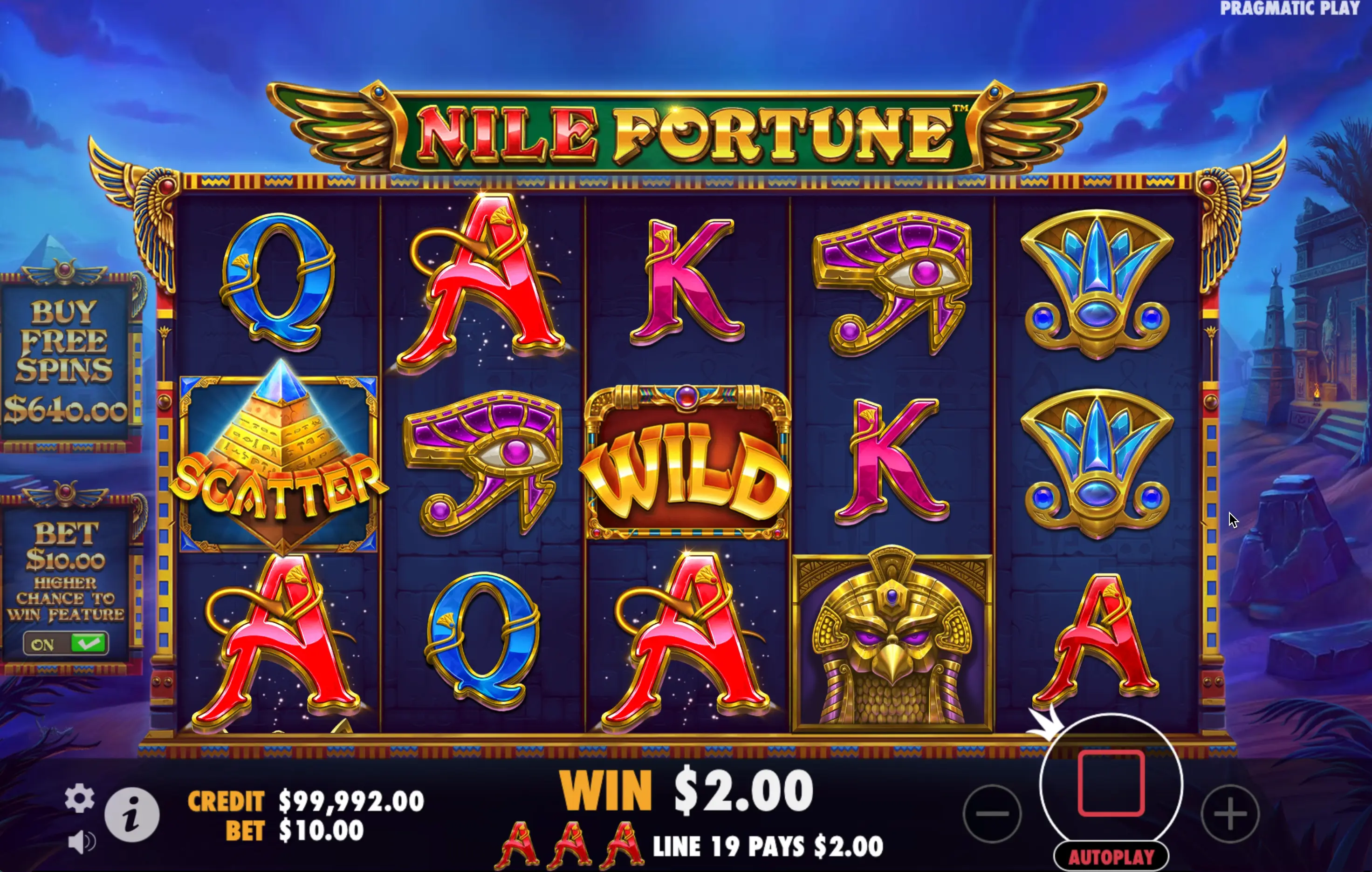 Slot Nile Fortune por dinheiro