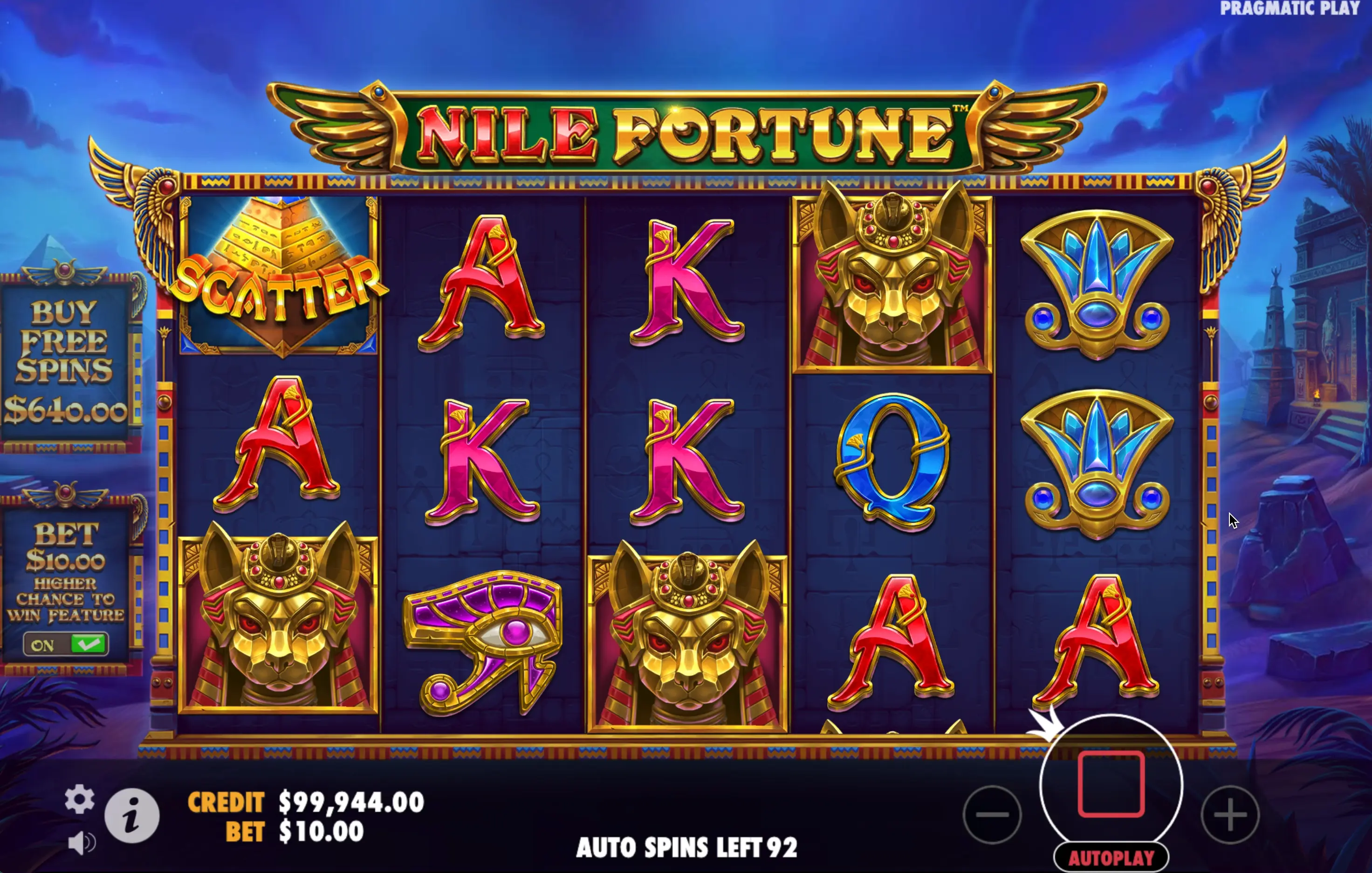 Site do jogo Nile Fortune