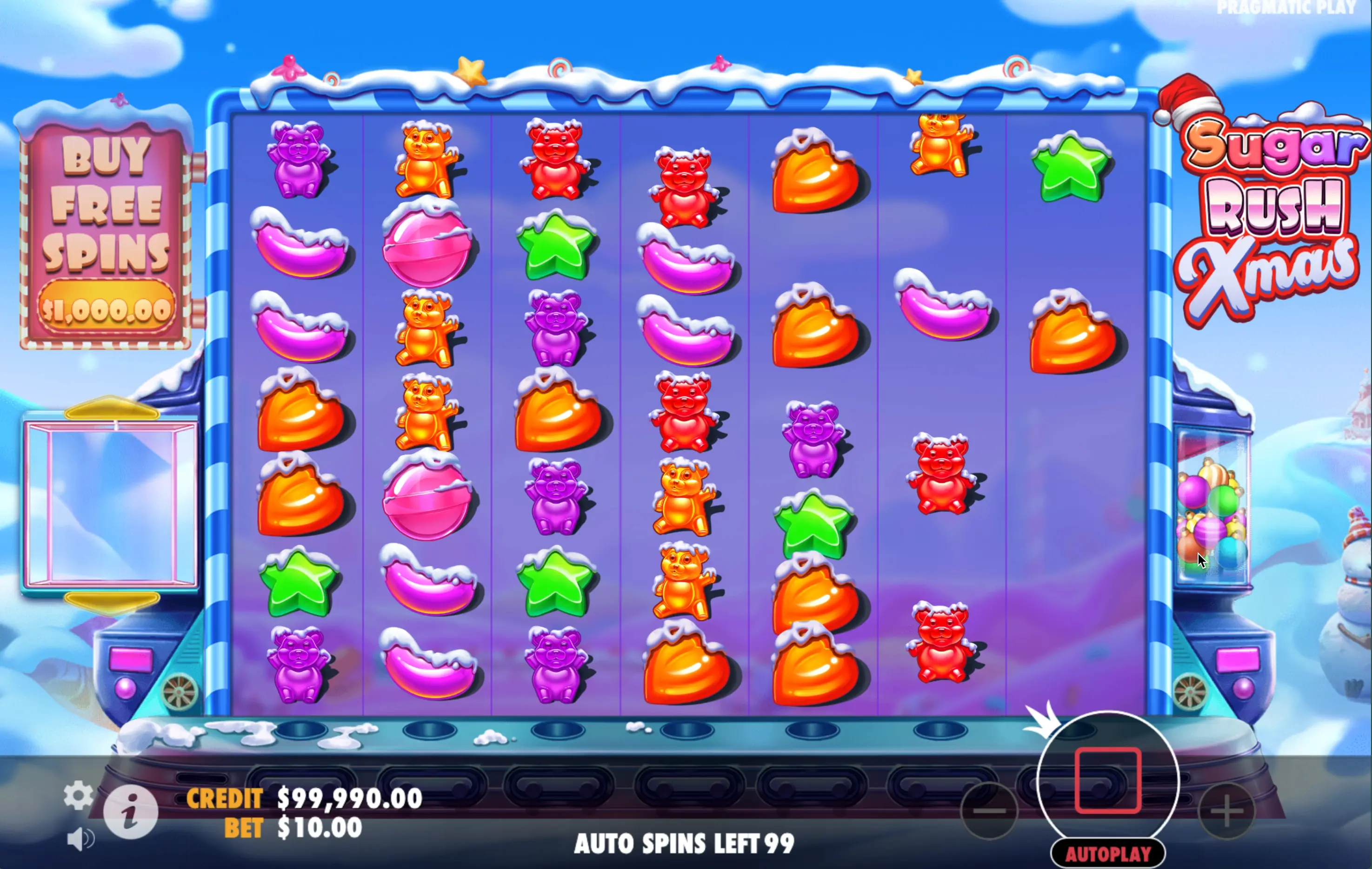 Slot Sugar Rush Xmas por dinheiro