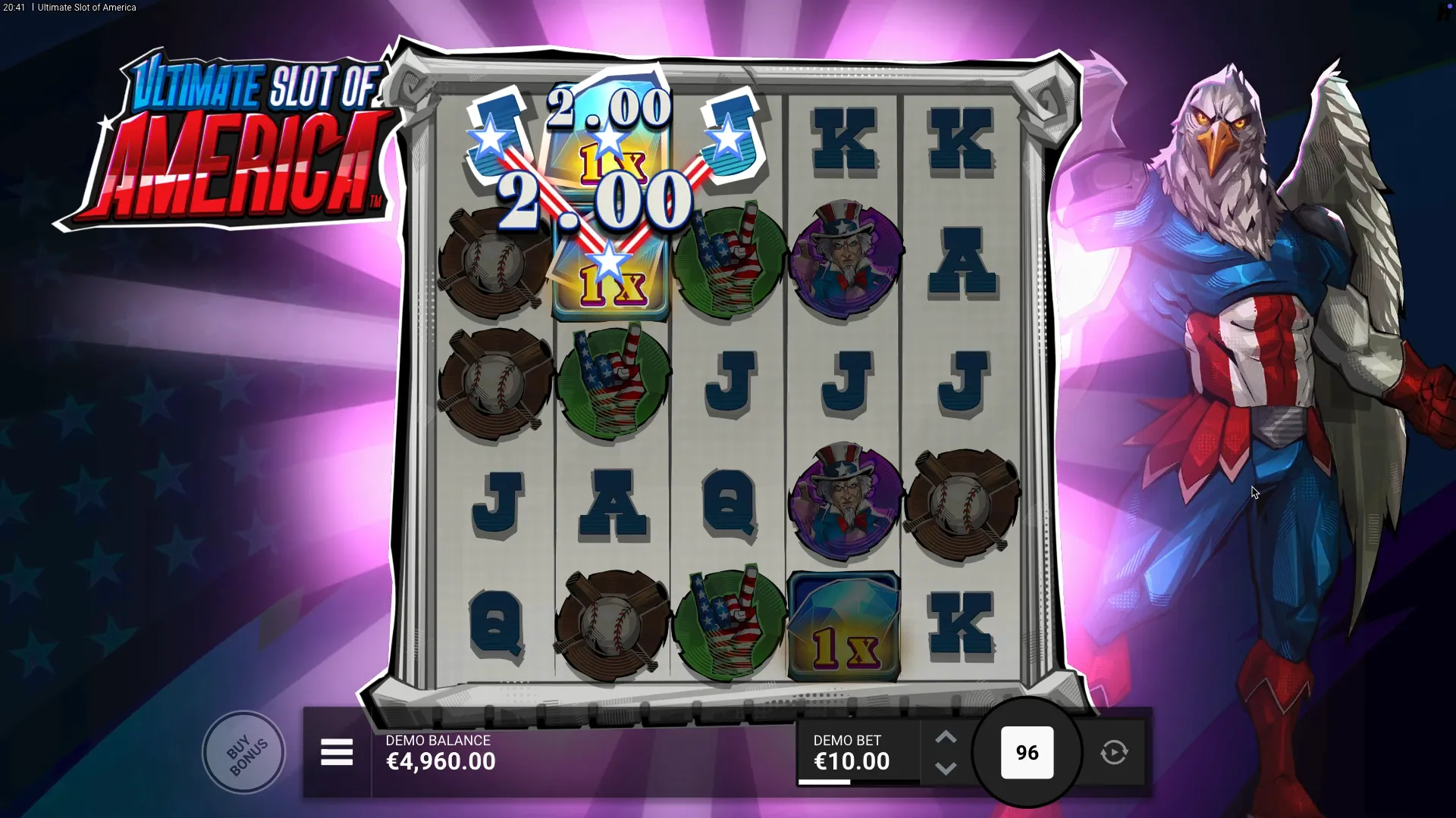 Slot Ultimate Slot of America por dinheiro