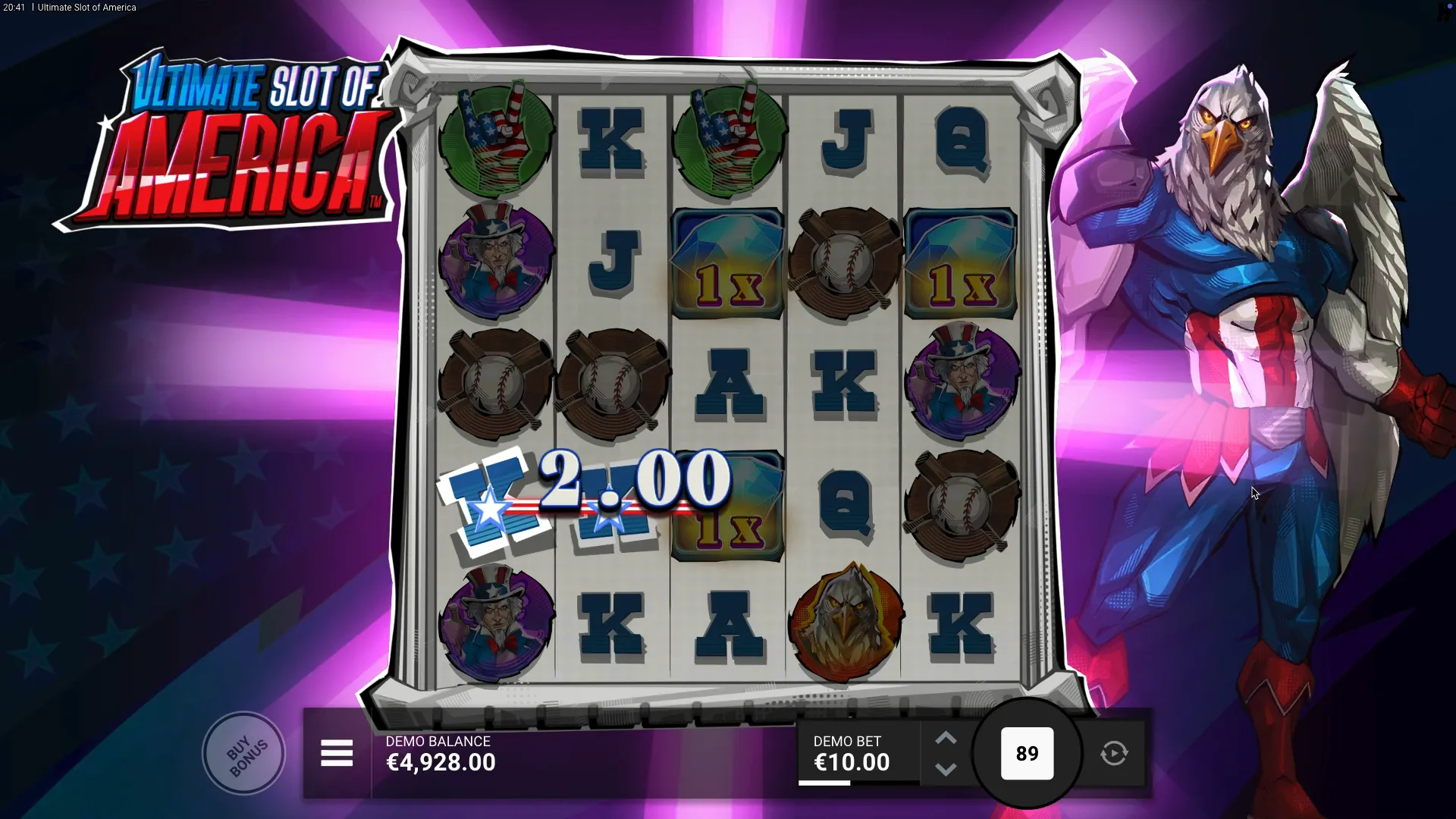 Site do jogo Ultimate Slot of America